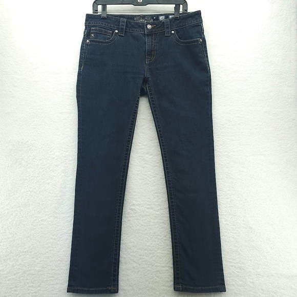 Miss Me Nocturne Mid Rise Skinny Jeans 30 Dark Blue Stretch - Picture 1 of 13
